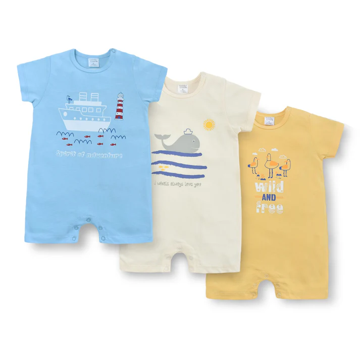 Sailor's Delight 3-Piece Romper Set